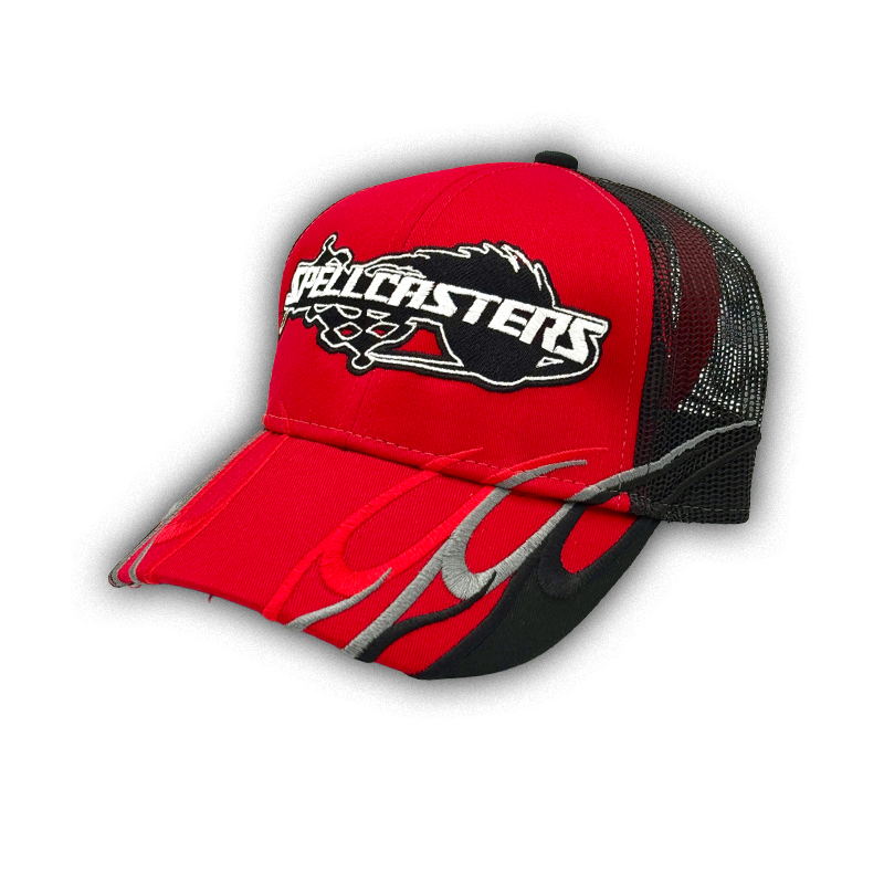 Spellcasters Logo Flame Hat (Red)
